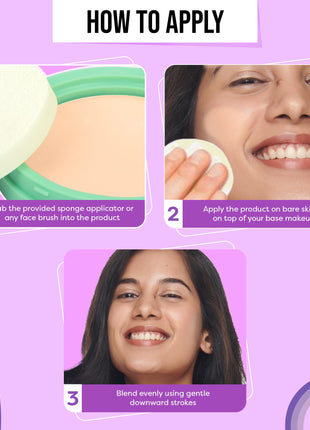 SUGAR POP Longwear Matte Compact | For Fair To Medium Skin Tone | Packed with Castor Oil & Vitamin E | UV Protection, Pore Minimizing | Medium Coverage | 9gm - 02 Beige 