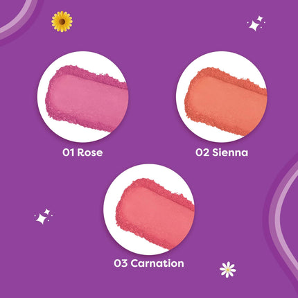 SUGAR POP Ultra HD Blush 01 Rose - 10 gms - Richly Pigmented | Ultra Matte | Blendable | Suits all skin tones 