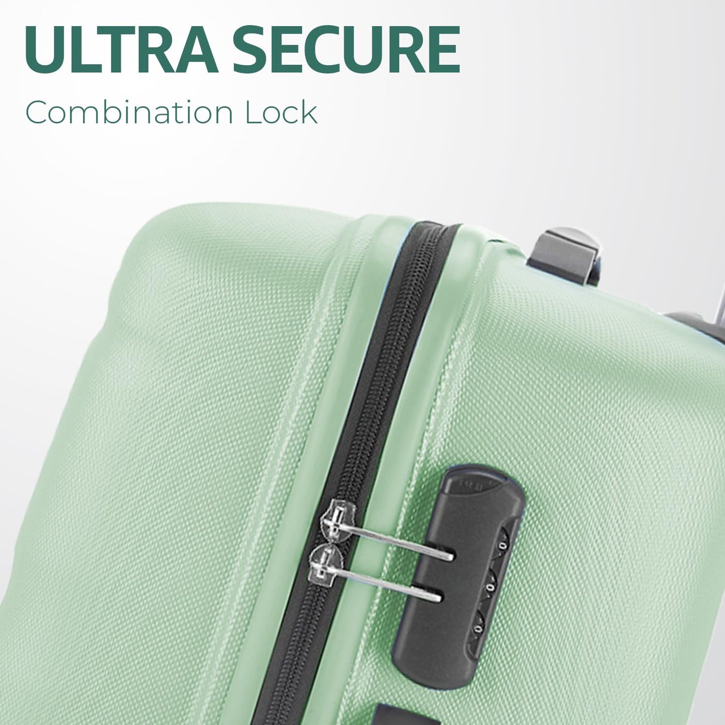 Safari Large Persia 8 Wheels 77cm Checkin Trolley Bag Hard case Polycarbonate 360 Degree Wheeling System Luggage, Travel Bag, Suitcase for Travel, Trolley Bags for Travel, Jade Green 