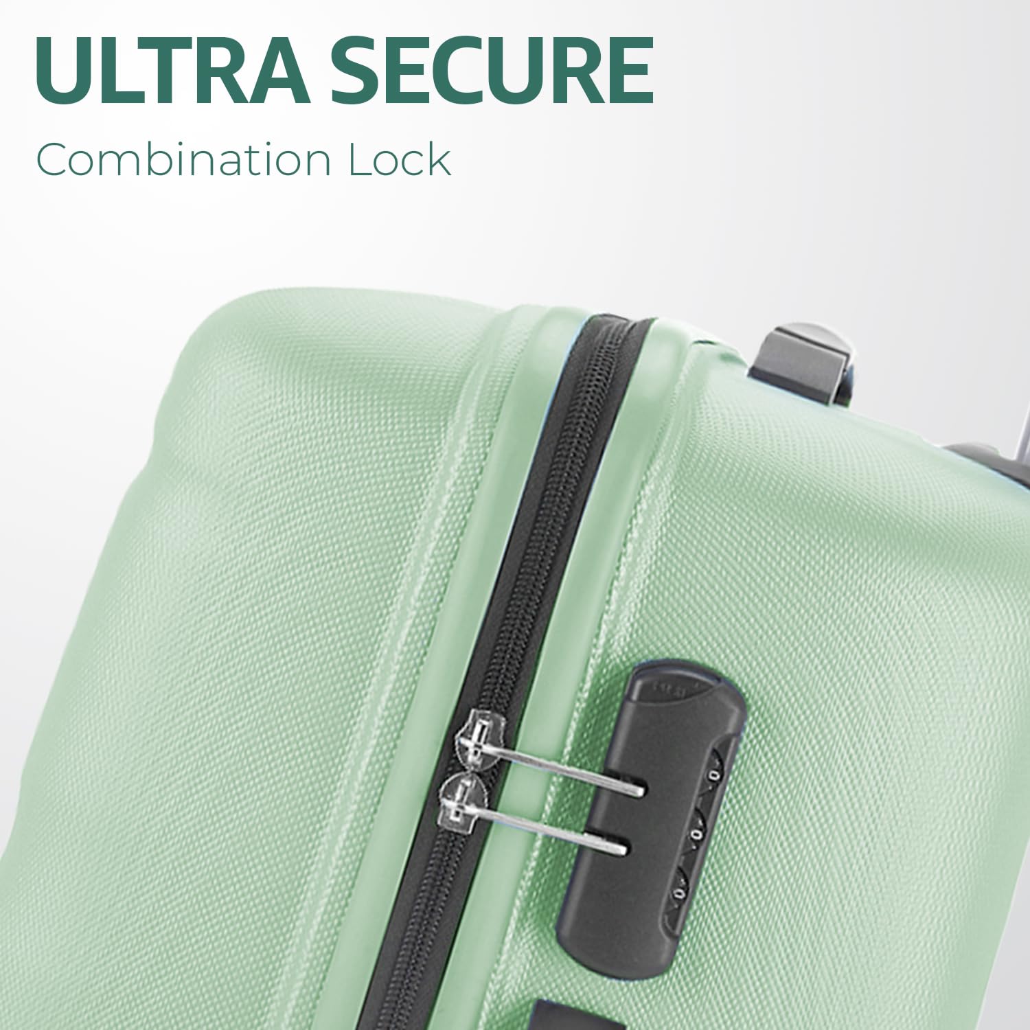Safari Large Persia 8 Wheels 77cm Checkin Trolley Bag Hard case Polycarbonate 360 Degree Wheeling System Luggage, Travel Bag, Suitcase for Travel, Trolley Bags for Travel, Jade Green 