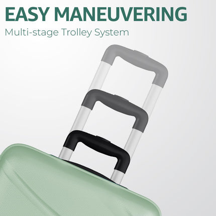 Safari Large Persia 8 Wheels 77cm Checkin Trolley Bag Hard case Polycarbonate 360 Degree Wheeling System Luggage, Travel Bag, Suitcase for Travel, Trolley Bags for Travel, Jade Green 