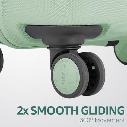 Safari Large Persia 8 Wheels 77cm Checkin Trolley Bag Hard case Polycarbonate 360 Degree Wheeling System Luggage, Travel Bag, Suitcase for Travel, Trolley Bags for Travel, Jade Green 