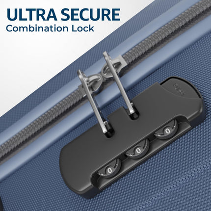 Safari Ray 55 Cms & 67 Cms Trolley Bag Hard Case Polycarbonate 4 Wheels 360 Degree Wheeling System Luggage, Travel Bag, Suitcase for Travel, Trolley Bags for Travel, Midnight Blue 