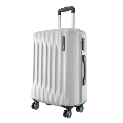 Safari Ray Neo 8 Wheels 77cm Large Size Check-in Trolley Bag, Hard Case Polycarbonate 360 Degree Wheeling Luggage for Men & Women, Travel Bag, Suitcase for Travel, Trolley Bags for Travel, Cloud Grey 