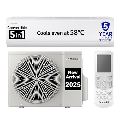 Samsung 1 Ton 3 Star Digital Inverter Split AC (Faster & Powerful Cooling even at 58 Degree C, 100% Copper, 5 year comprehensive warranty, 5 Step Convertible, AR50F12D0LHNNA, White) price under 30000
