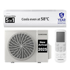 Samsung 1 Ton 3 Star Digital Inverter Split AC (Faster & Powerful Cooling even at 58 Degree C, 100% Copper, 5 year comprehensive warranty, 5 Step Convertible, AR50F12D0LHNNA, White) 