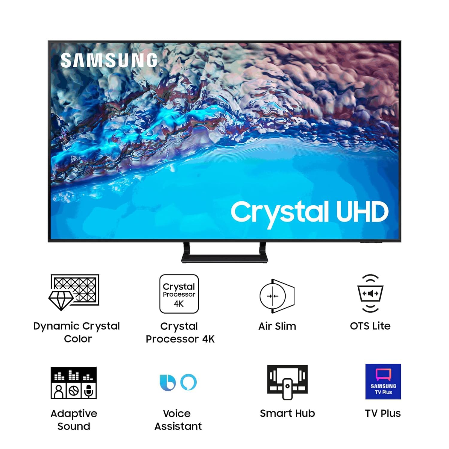 Samsung 108 cm (43 inches) 4K Ultra HD Smart LED TV UA43BU8570ULXL (Black) 