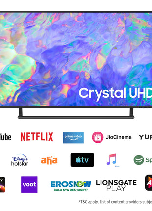 Samsung 108 cm (43 inches) 4K Ultra HD Smart LED TV UA43CU8570ULXL (Titan Grey) 