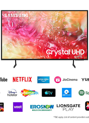 Samsung 108 cm (43 inches) 4K Ultra HD Smart LED TV UA43DU7000KLXL (Black) 