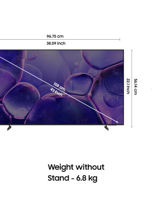 Samsung 108 cm (43 inches) Crystal 4K Vista Ultra HD Smart LED TV UA43UE81AFULXL 