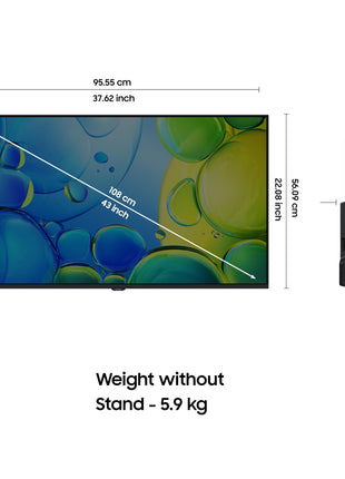 Samsung 108 cm (43 inches) FHD Smart LED TV UA43F5550FUXXL 
