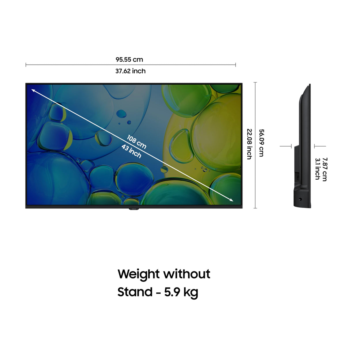 Samsung 108 cm (43 inches) FHD Smart LED TV UA43F5550FUXXL 