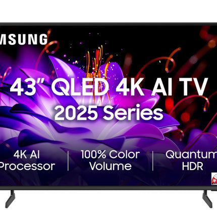 Samsung 108 cm (43 inches) Vision AI 4K Ultra HD Smart QLED TV QA43QEF1AULXL 