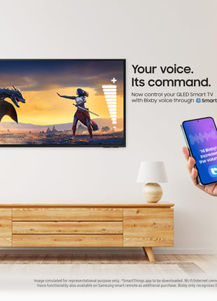 Samsung 108 cm (43 inches) Vision AI 4K Ultra HD Smart QLED TV QA43QEF1AULXL 