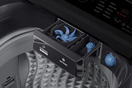 Samsung 12 Kg, 5 Star, AI Wash, Ecobubble, AI Energy Mode, AI VRT+, Super Speed, Soft Closing Door, Wi-Fi, Digital Inverter, Fully-Automatic Top Load Washing Machine (WA80F12S5CTL, Deep Charcoal) 