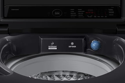 Samsung 12 Kg, 5 Star, AI Wash, Ecobubble, AI Energy Mode, AI VRT+, Super Speed, Soft Closing Door, Wi-Fi, Digital Inverter, Fully-Automatic Top Load Washing Machine (WA80F12S5CTL, Deep Charcoal) 