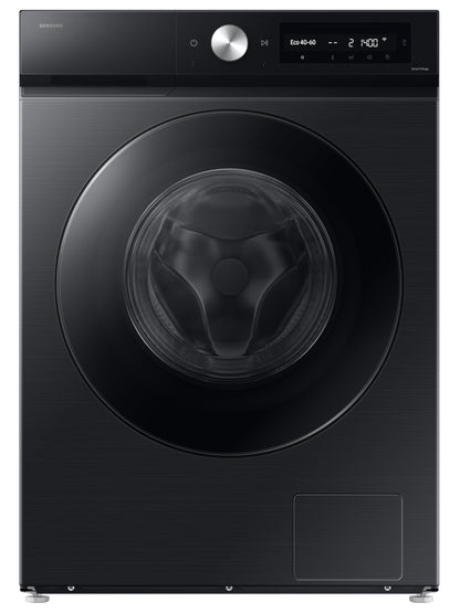 Samsung 12 kg, 5 Star, AI Control, Super Speed, Wi-Fi, Hygiene Steam with Inbuilt Heater, Digital Inverter, Fully-Automatic Front Load Washing Machine (WW12DB7B24GBTL, Black) 