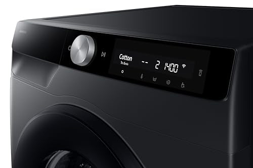 Samsung 12 kg, 5 Star, AI Control, Super Speed, Wi-Fi, Hygiene Steam with Inbuilt Heater, Digital Inverter, Fully-Automatic Front Load Washing Machine (WW12DG6B24ABTL, Black) 