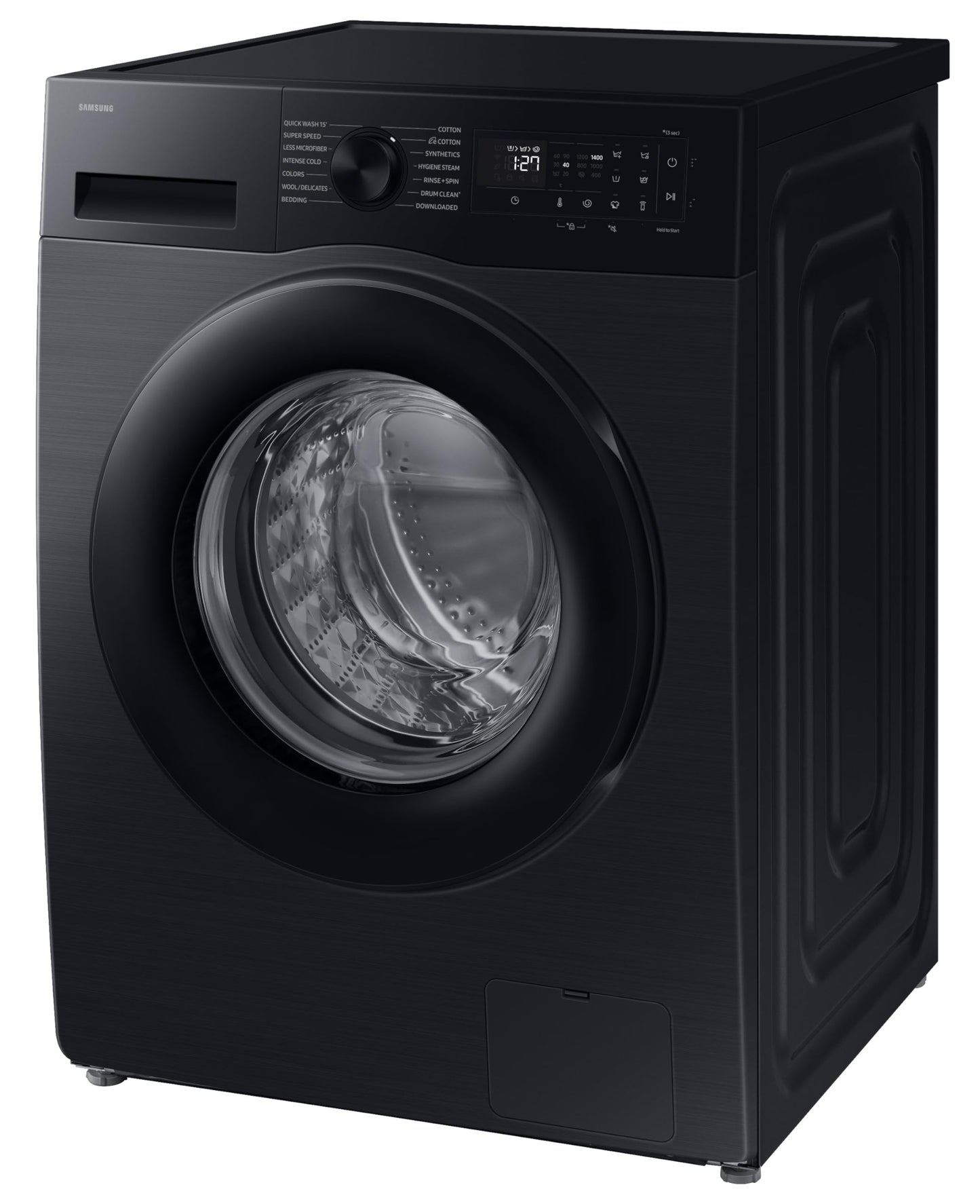 Samsung 12 kg, 5 Star, Super Speed, Wi-Fi, Hygiene Steam with Inbuilt Heater, Digital Inverter, Fully-Automatic Front Load Washing Machine (WW12DG5B24ABTL, Black) 
