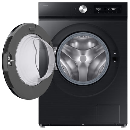 Samsung 12 kg (Wash) / 7 kg (Dry), 5 Star, AI EcoBubble, AI Control, AI Energy Mode, Air Wash, Hygiene Steam, Wi-Fi, Digital Inverter, Fully-Automatic Front Load Washer Dryer (WD12FB7B34GBTL, Black) 