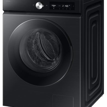 Samsung 12 kg (Wash) / 7 kg (Dry), 5 Star, AI EcoBubble, AI Control, AI Energy Mode, Air Wash, Hygiene Steam, Wi-Fi, Digital Inverter, Fully-Automatic Front Load Washer Dryer (WD12FB7B34GBTL, Black) 