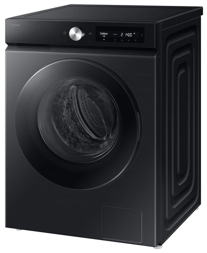 Samsung 12 kg (Wash) / 7 kg (Dry), 5 Star, AI EcoBubble, AI Control, AI Energy Mode, Air Wash, Hygiene Steam, Wi-Fi, Digital Inverter, Fully-Automatic Front Load Washer Dryer (WD12FB7B34GBTL, Black) 