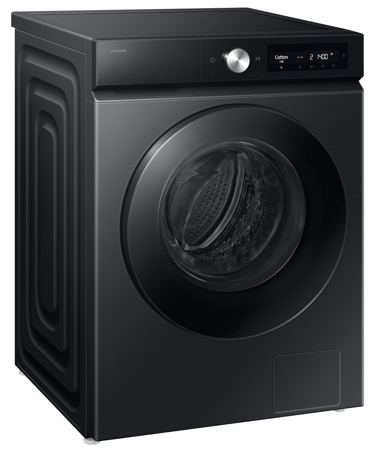 Samsung 12 kg (Wash) / 7 kg (Dry), 5 Star, AI EcoBubble, AI Control, AI Energy Mode, Air Wash, Hygiene Steam, Wi-Fi, Digital Inverter, Fully-Automatic Front Load Washer Dryer (WD12FB7B34GBTL, Black) 