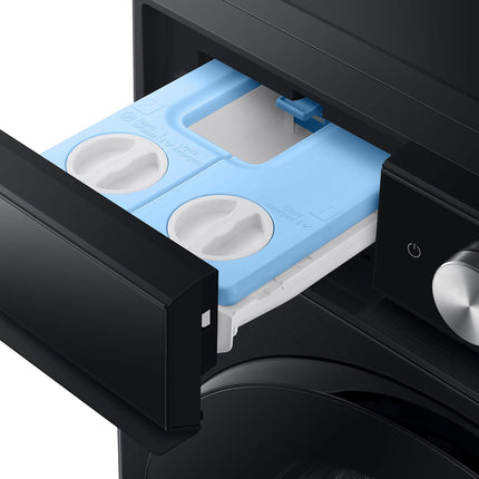 Samsung 12 kg (Wash) / 7 kg (Dry), 5 Star, AI EcoBubble, AI Wash, AI Control, AI Energy Mode, Air Wash, Hygiene Steam, Wi-Fi, Fully-Automatic Front Load Washer Dryer (WD12FB8B94GBTL, Black) 