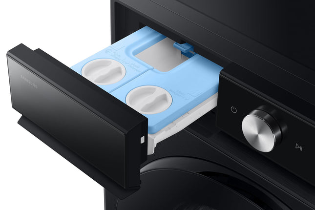 Samsung 12 kg (Wash) / 7 kg (Dry), 5 Star, AI EcoBubble, AI Wash, AI Control, AI Energy Mode, Air Wash, Hygiene Steam, Wi-Fi, Fully-Automatic Front Load Washer Dryer (WD12FB8B94GBTL, Black) 