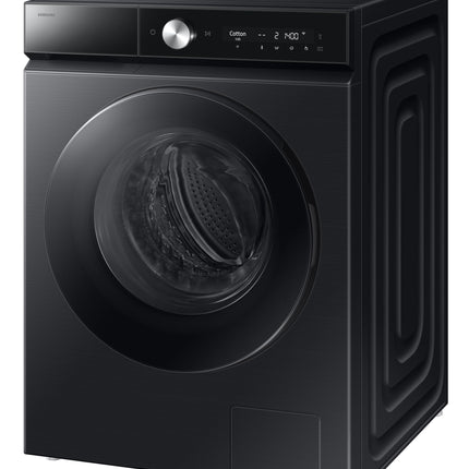 Samsung 12 kg (Wash) / 7 kg (Dry), 5 Star, AI EcoBubble, AI Wash, AI Control, AI Energy Mode, Air Wash, Hygiene Steam, Wi-Fi, Fully-Automatic Front Load Washer Dryer (WD12FB8B94GBTL, Black) 