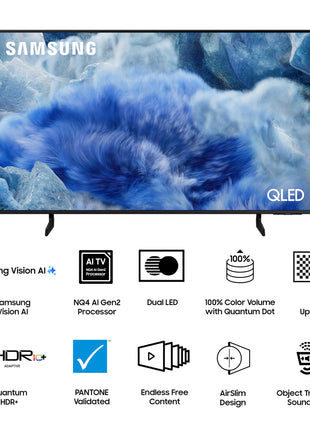 Samsung 138 cm (43 inches) 4K Ultra HD QLED Smart TV QA43Q8FAAULXL (Black) 