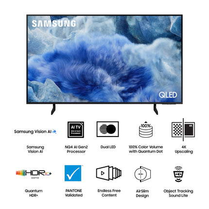 Samsung 138 cm (43 inches) 4K Ultra HD QLED Smart TV QA43Q8FAAULXL (Black) 