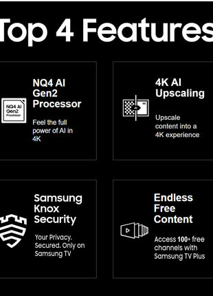 Samsung 138 cm (55 inches) 4K Ultra HD Mini LED AI Smart Neo-QLED TV QA55QN85DBULXL (Graphite Black) 