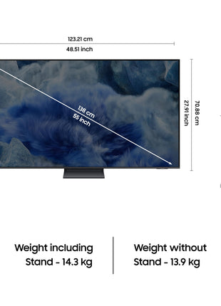Samsung 138 cm (55 inches) 4K Ultra HD QLED Smart TV QA55Q8FAAULXL (Black) 