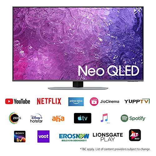 Samsung 138 cm (55 inches) 4K Ultra HD Smart Neo QLED TV QA55QN90CAKLXL (Carbon Silver) 