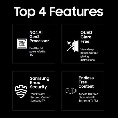 Samsung 138 cm (55 inches) 4K Ultra HD Smart OLED TV QA55S95DAULXL (Graphite Black) 