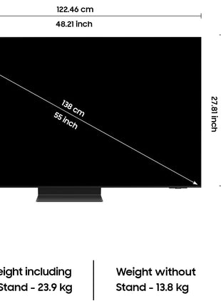 Samsung 138 cm (55 inches) 4K Ultra HD Smart OLED TV QA55S95DAULXL (Graphite Black) 
