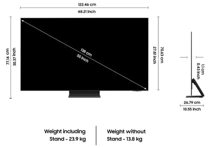 Samsung 138 cm (55 inches) 4K Ultra HD Smart OLED TV QA55S95DAULXL (Graphite Black) 