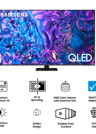 Samsung 138 cm (55 inches) 4K Ultra HD Smart QLED TV QA55Q70DAULXL (Titan Gray) 