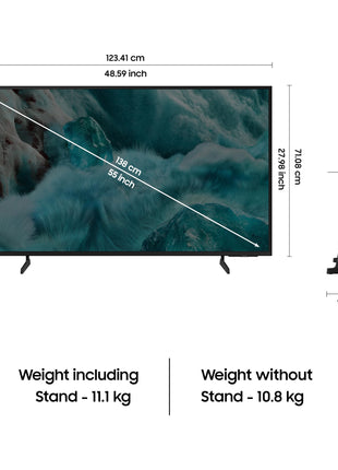 Samsung 138 cm (55 inches) 4K Ultra HD Smart QLED TV QA55Q7FAAULXL (Black) 