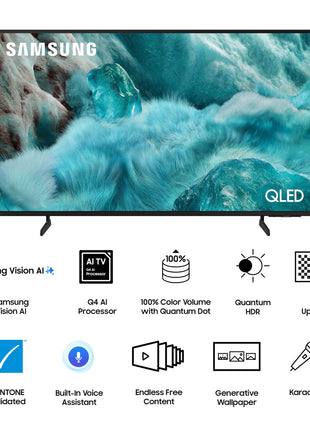 Samsung 138 cm (55 inches) 4K Ultra HD Smart QLED TV QA55Q7FAAULXL (Black) 