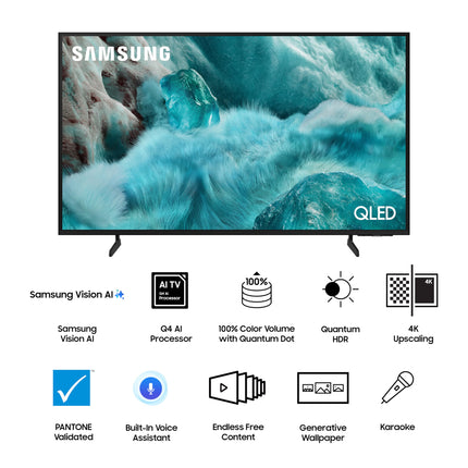 Samsung 138 cm (55 inches) 4K Ultra HD Smart QLED TV QA55Q7FAAULXL (Black) 