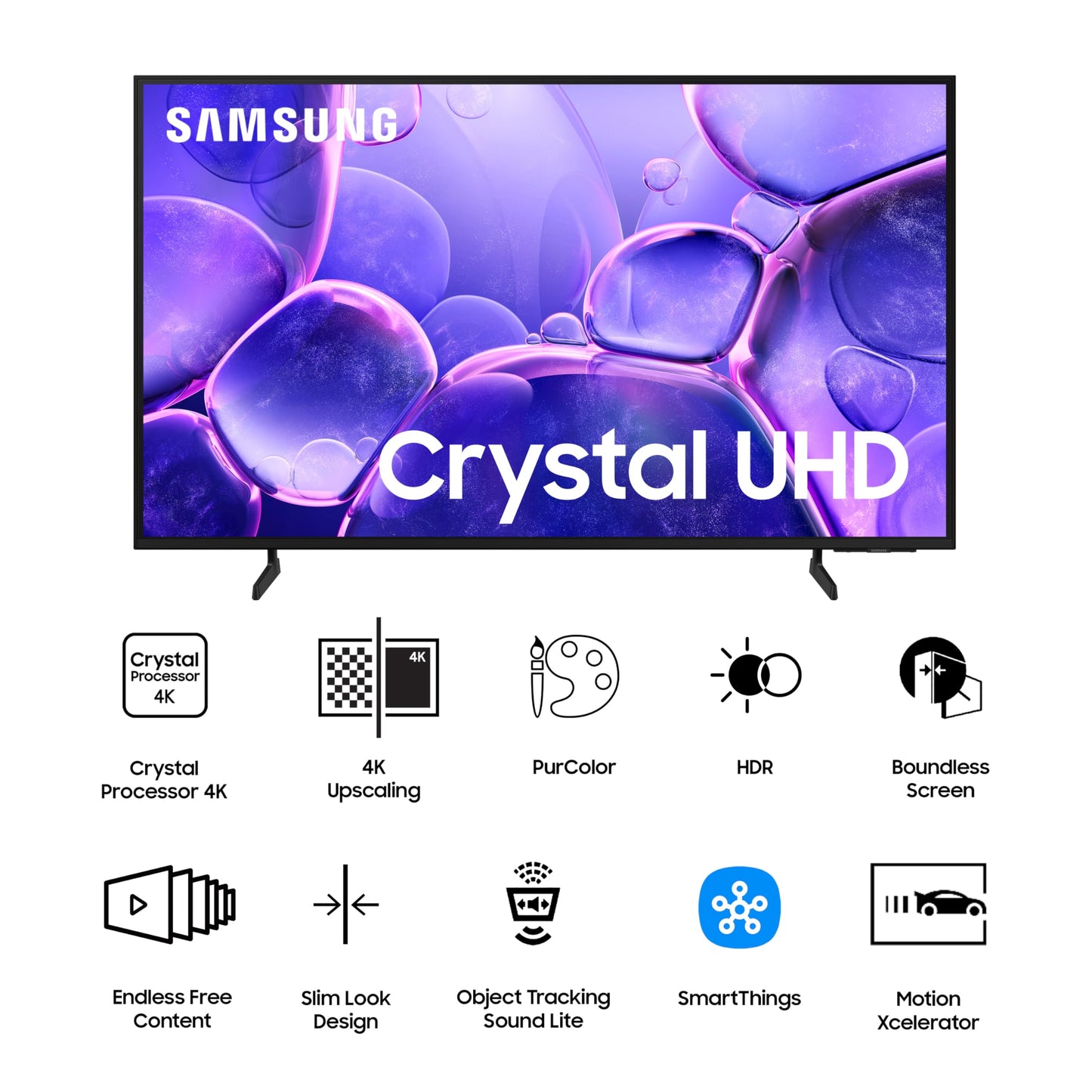 Samsung 138 cm (55 inches) Crystal 4K Ultra HD Smart LED TV UA55U8100FULXL (Black) 