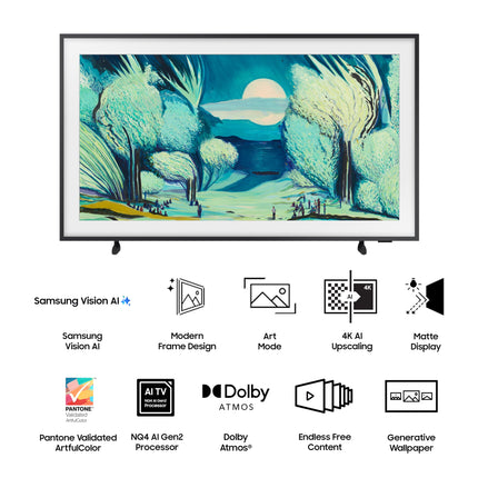 Samsung 138 cm (55 inches) The Frame Series 4K Ultra HD Smart QLED TV QA55LS03FAULXL 