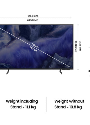 Samsung 138 cm (55 inches) Vision AI 4K Ultra HD Smart QLED TV QA55QEF1AULXL 