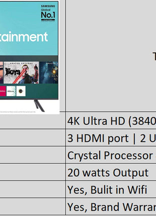 Samsung 138 cm (55 inches) Wondertainment Series 4K Ultra HD LED Smart TV UA55TUE60FKLXL (Titan Gray) 