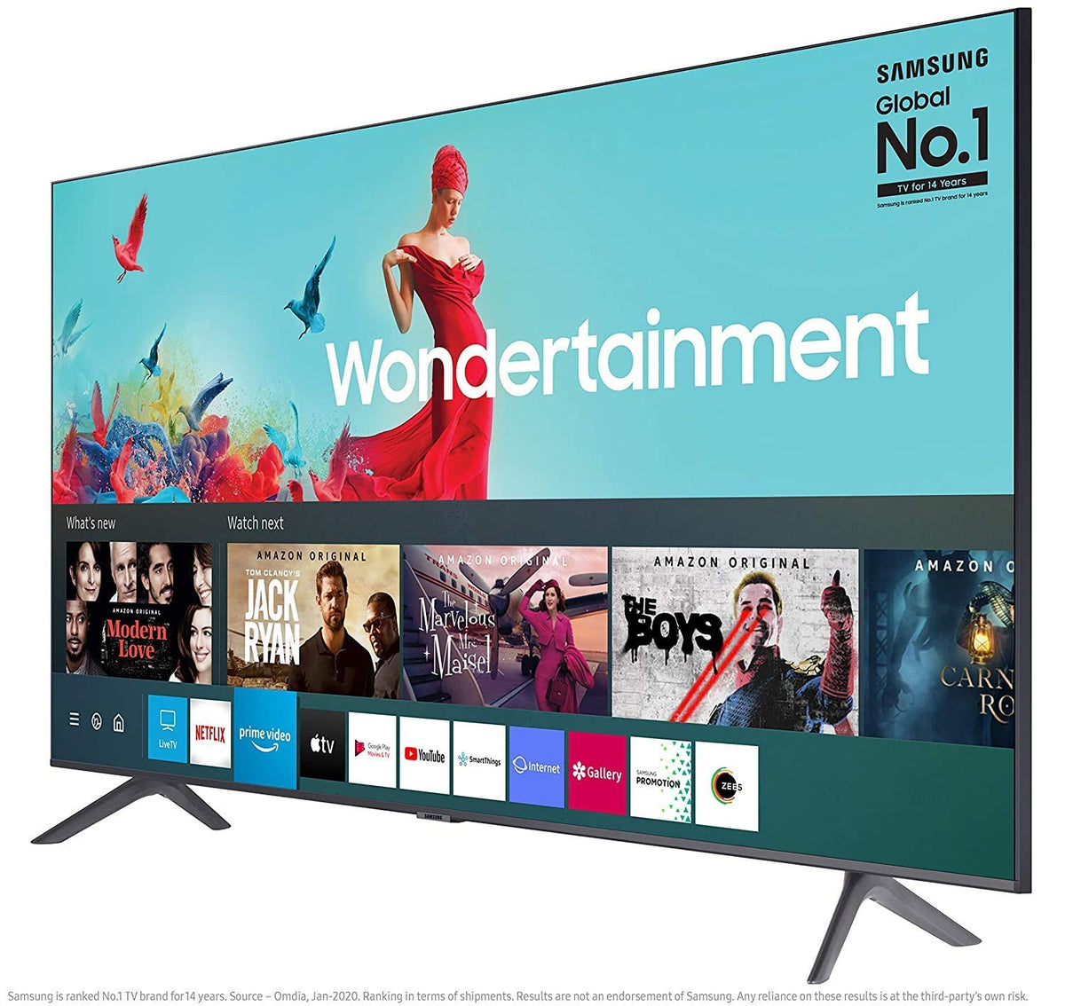 Samsung 138 cm (55 inches) Wondertainment Series 4K Ultra HD LED Smart TV UA55TUE60FKLXL (Titan Gray) 