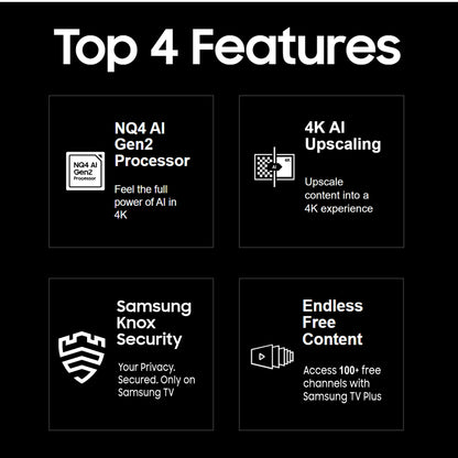 Samsung 163 cm (65 inches) 4K Ultra HD Mini LED AI Smart Neo-QLED TV QA65QN90DAULXL (Carbon Silver) 