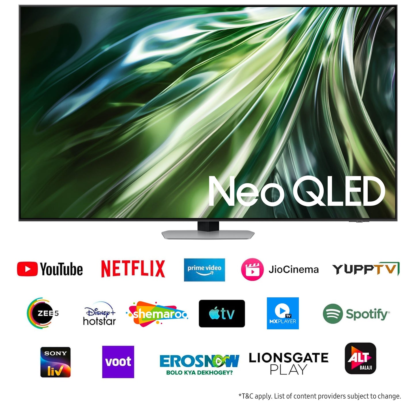 Samsung 163 cm (65 inches) 4K Ultra HD Mini LED AI Smart Neo-QLED TV QA65QN90DAULXL (Carbon Silver) 