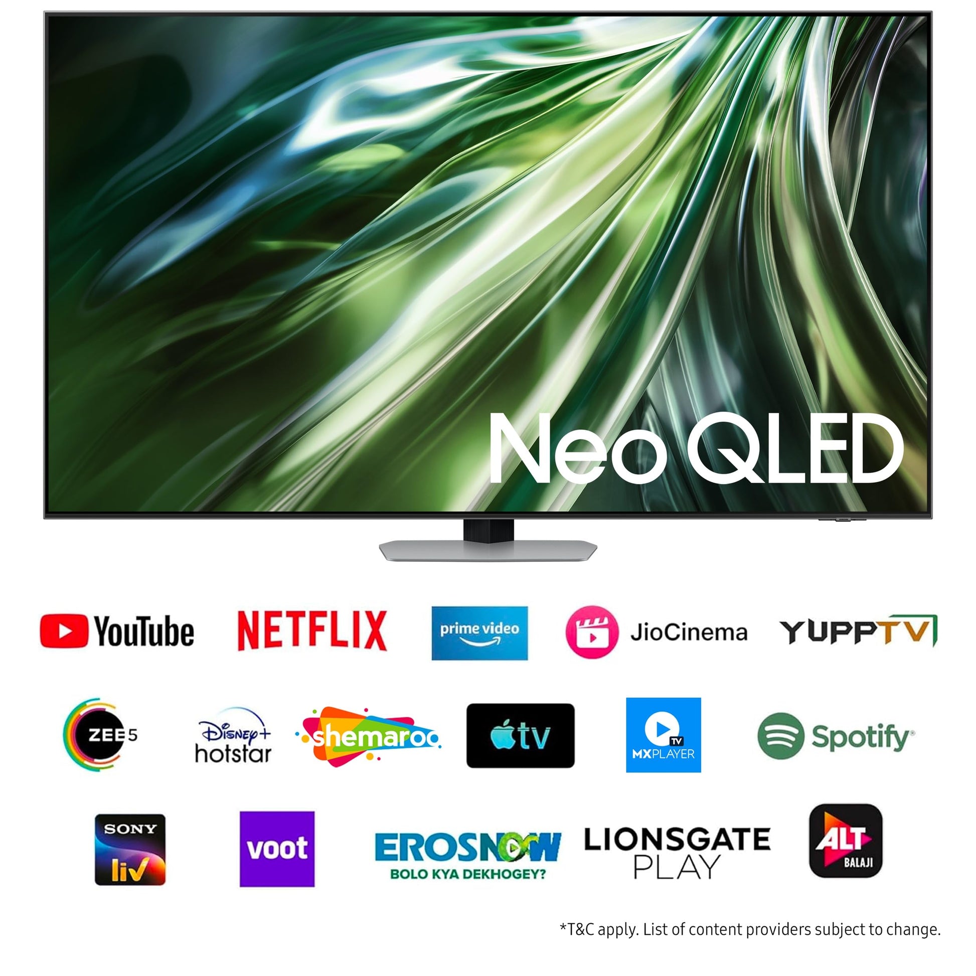 Samsung 163 cm (65 inches) 4K Ultra HD Mini LED AI Smart Neo-QLED TV QA65QN90DAULXL (Carbon Silver) 